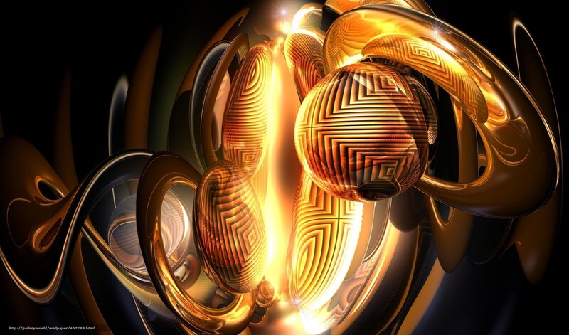 Golden Abstract Shapes