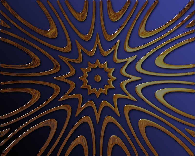 golden abstract star pattern