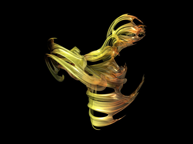 Golden Abstract Swirl — Gold