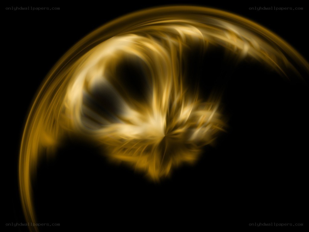 Golden abstract swirl