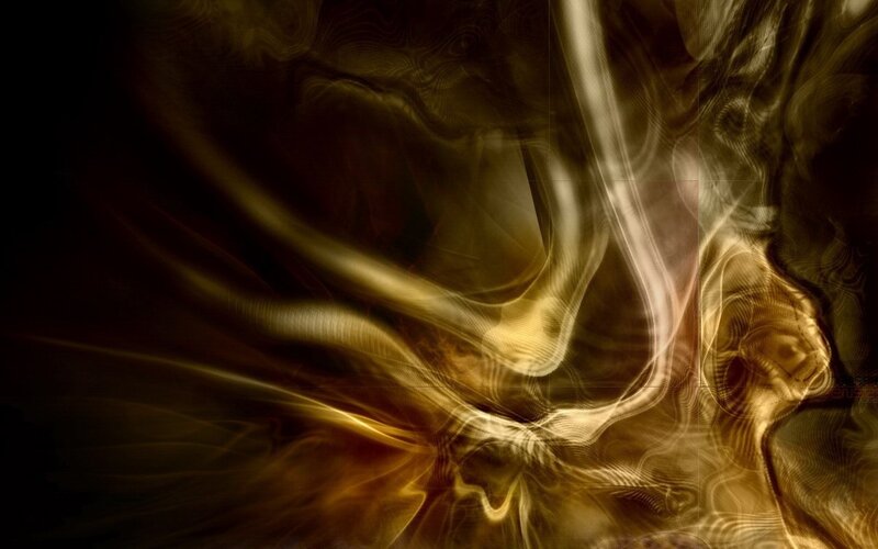 golden abstract swirls