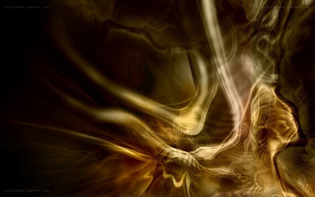 golden abstract swirls
