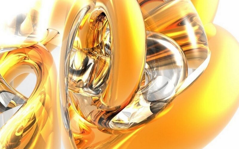 golden abstract swirls