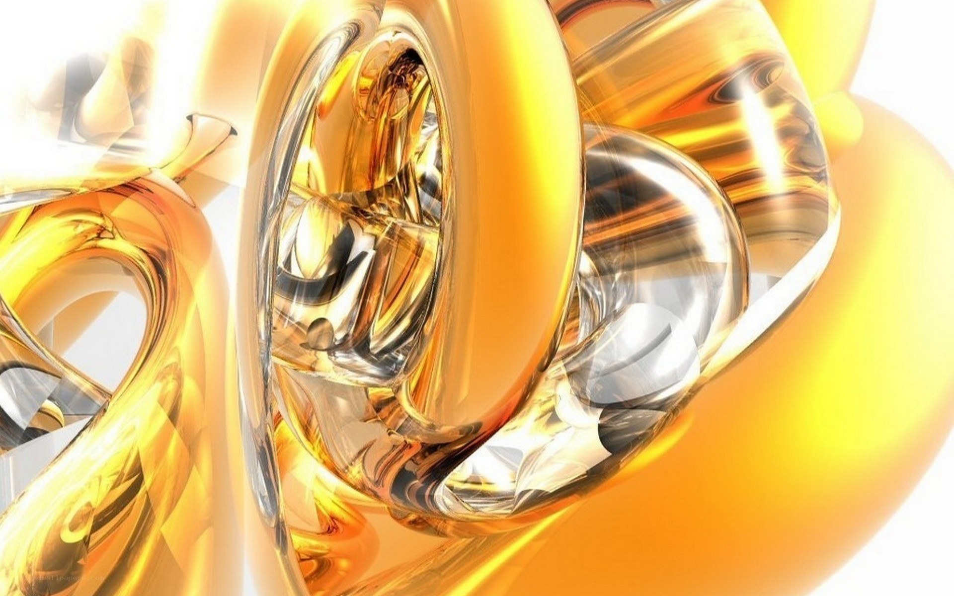 golden abstract swirls