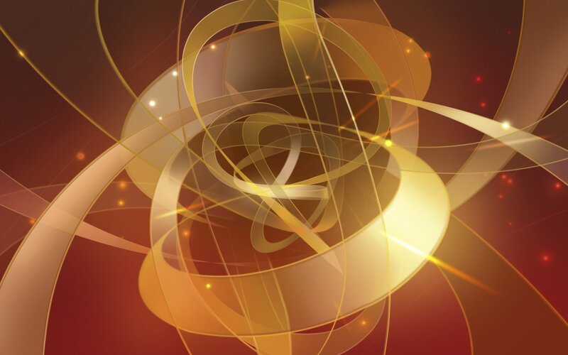 Golden Abstract Swirls — Gold, Dynamic, Glowing Lines
