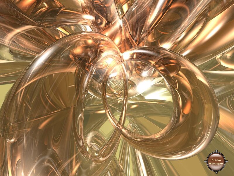 Golden Abstract Swirls — Gold, Luminous