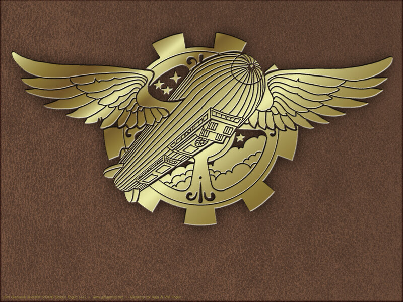 golden airship emblem