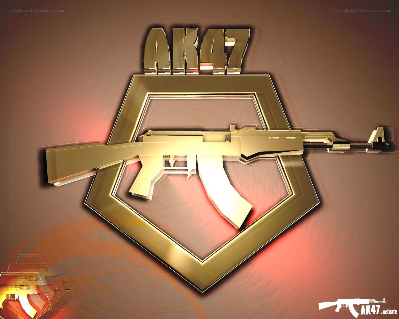 Golden AK-47 emblem