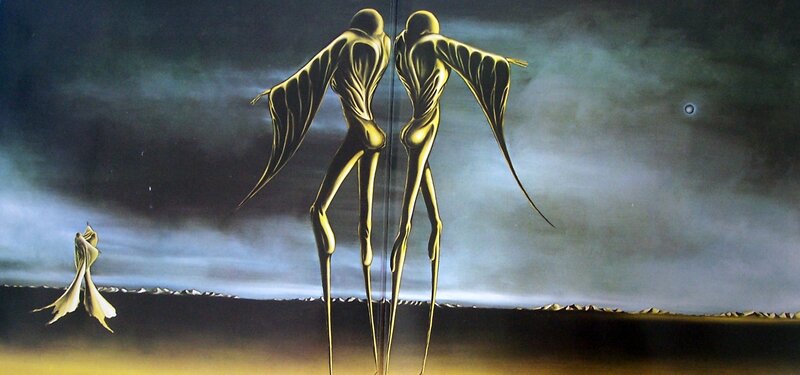 Golden Alien Figures