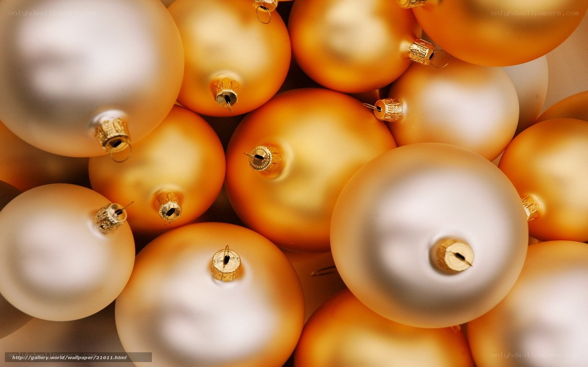Golden and silver ornaments