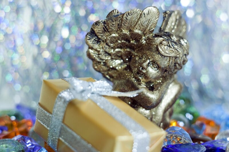 Golden Angel Figurine