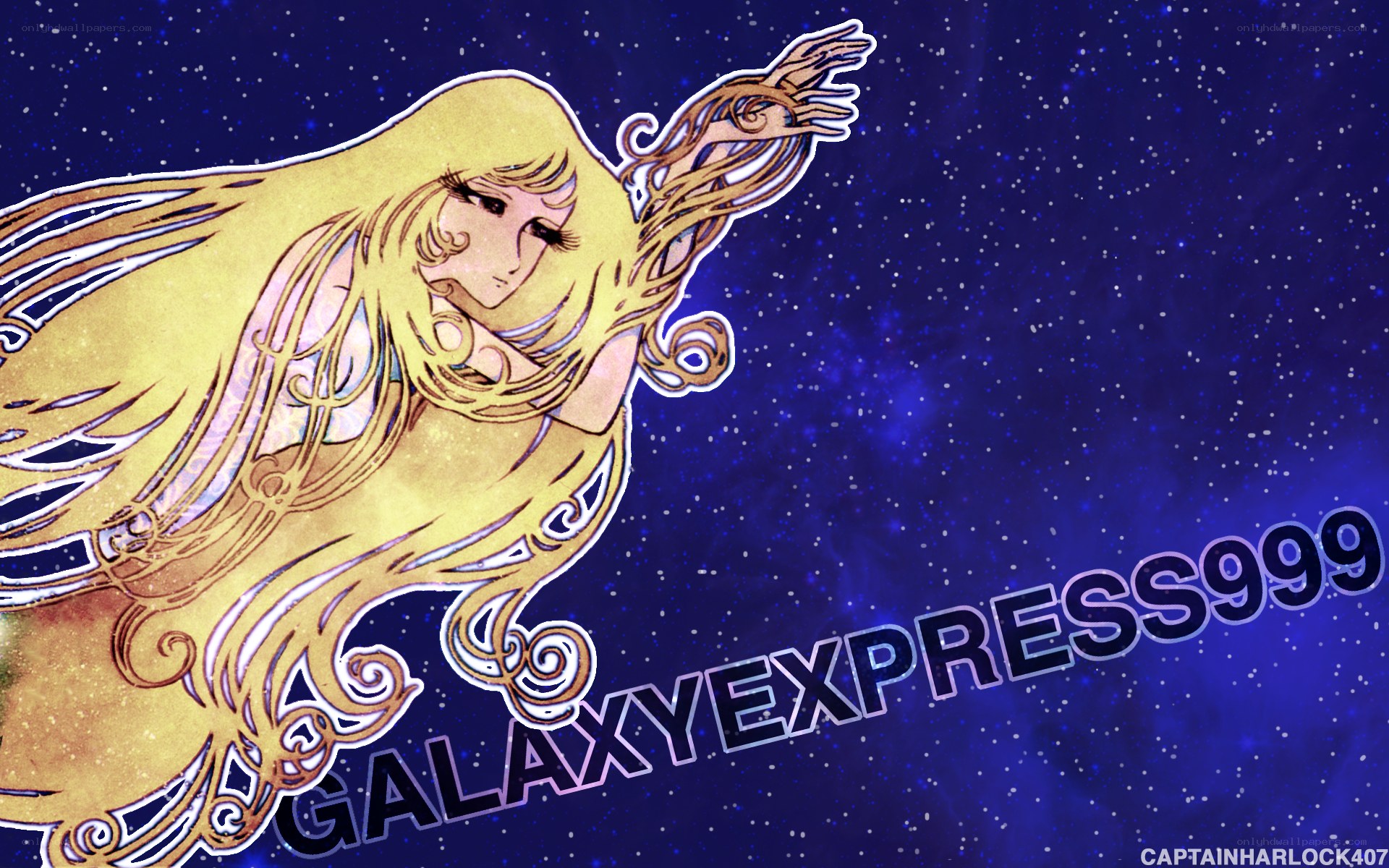 golden angel in space