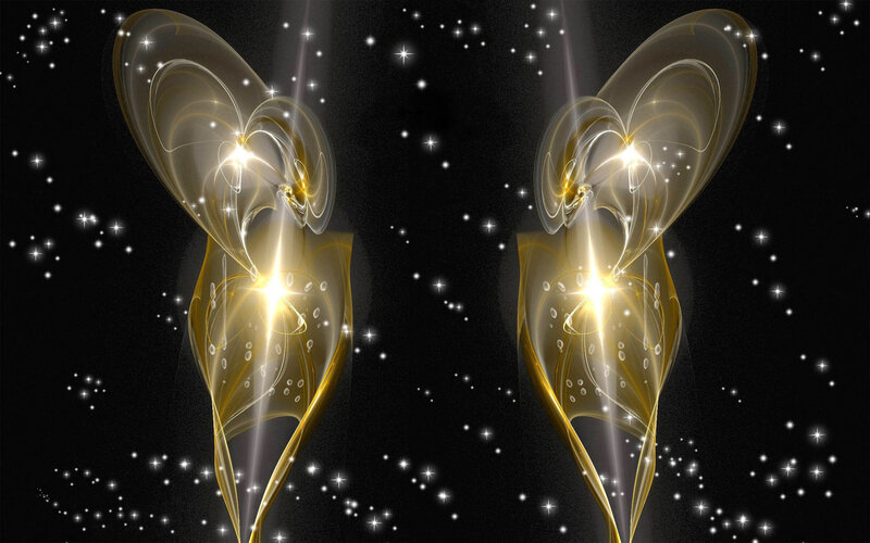 Golden Angelic Figures