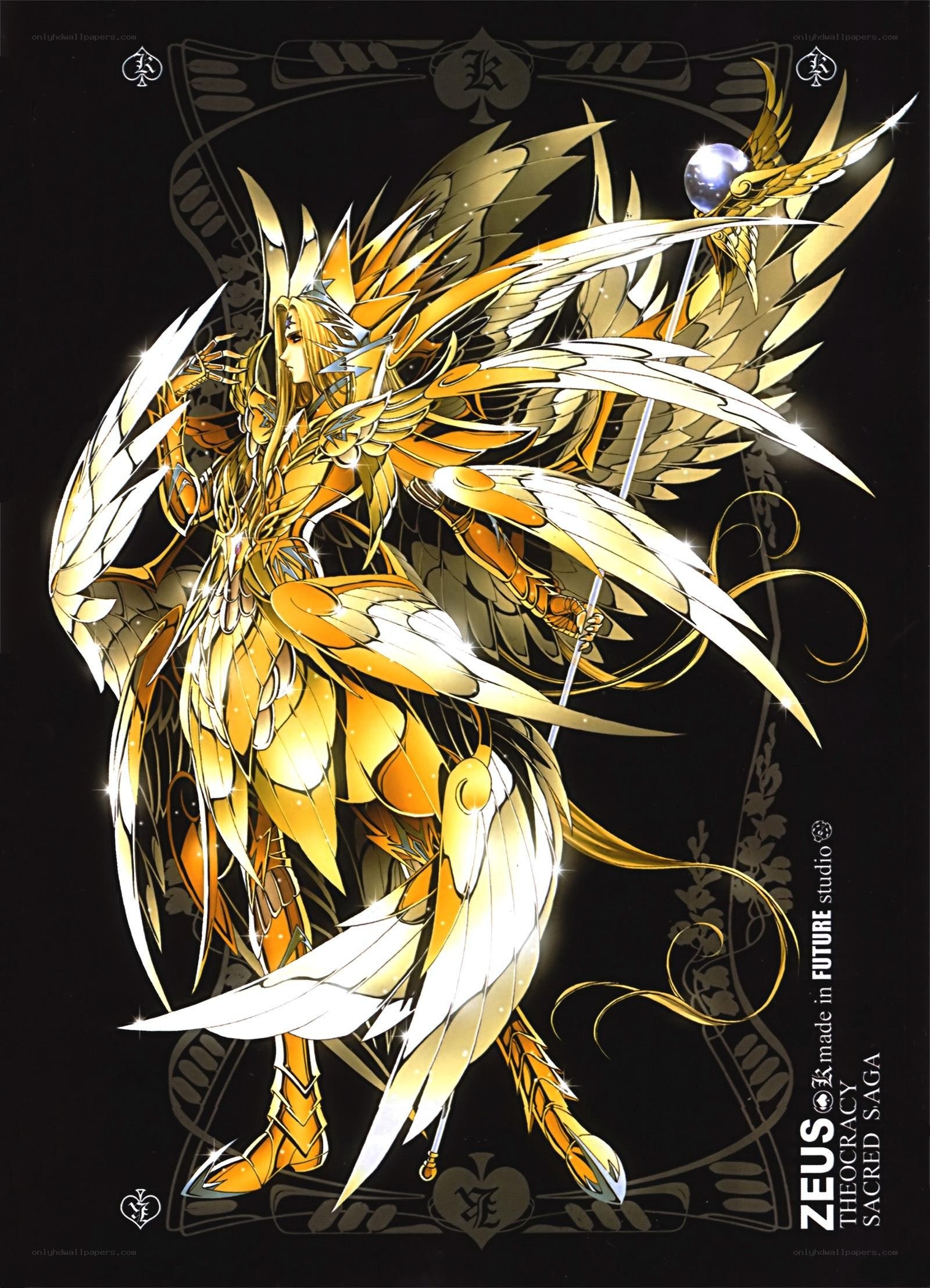 Golden angelic warrior