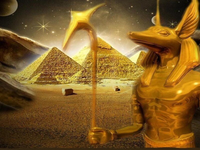 Golden Anubis Statue — Gold