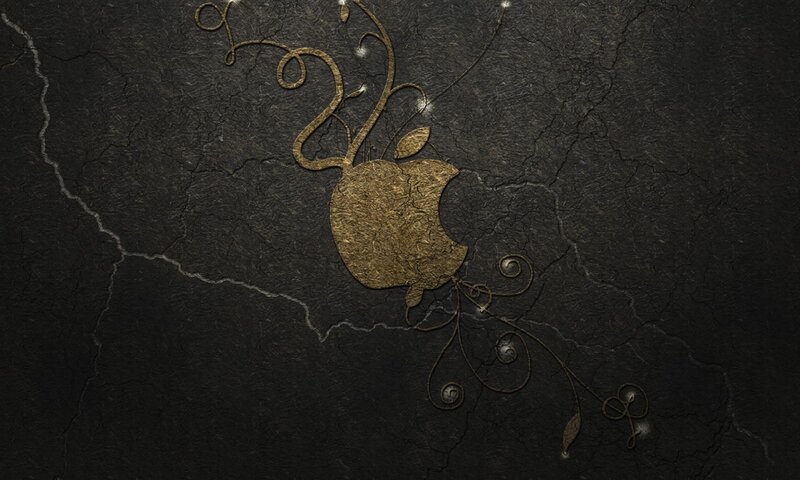 Golden Apple Logo — Black
