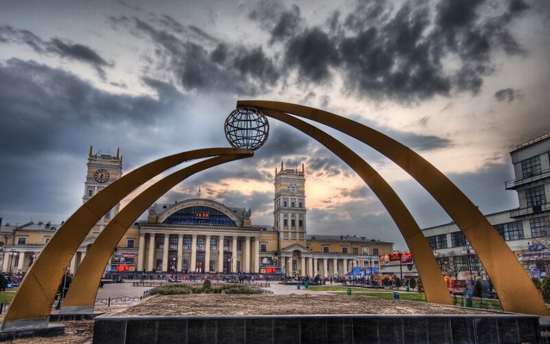Golden arches at Lviv station