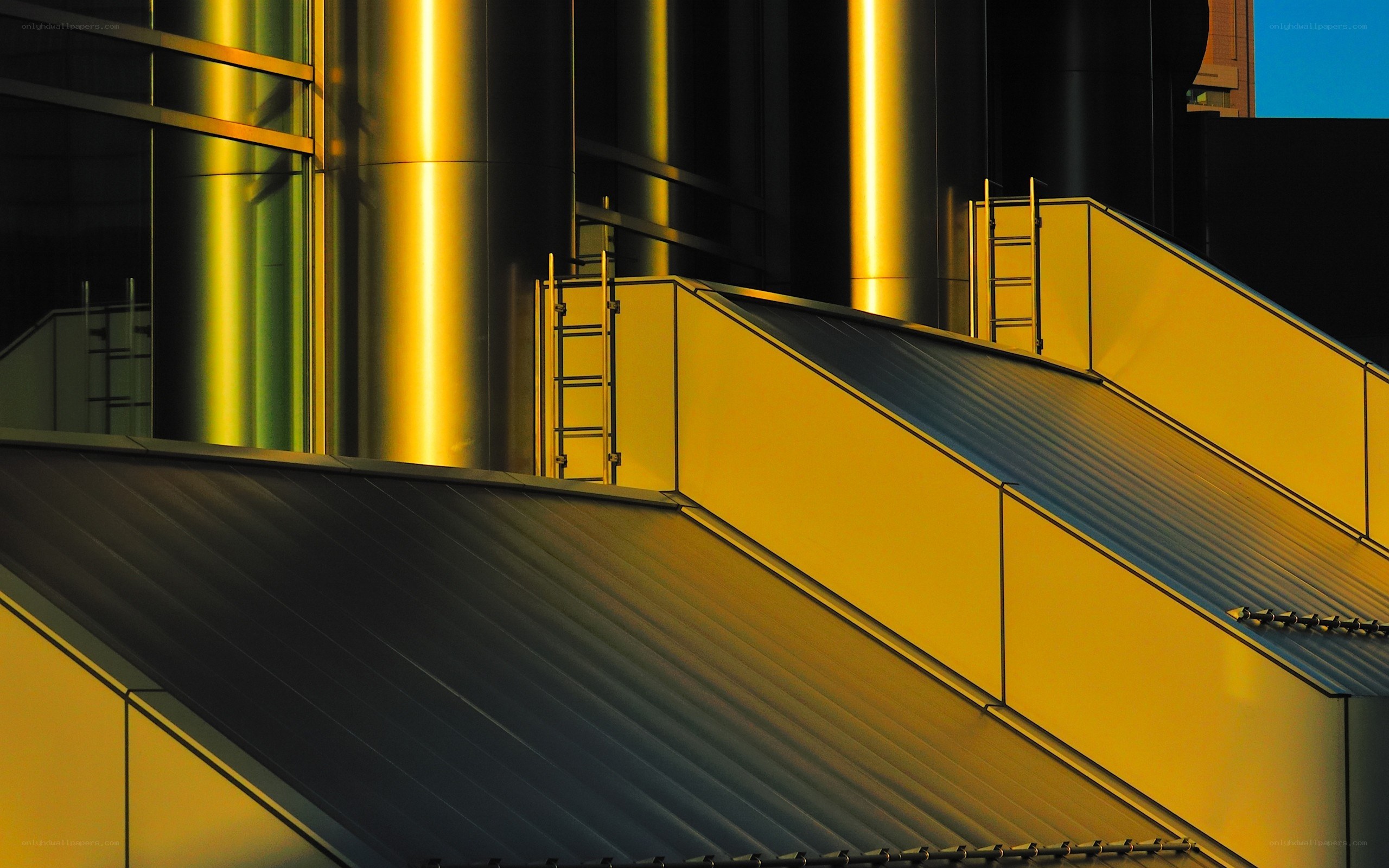 Golden architectural details