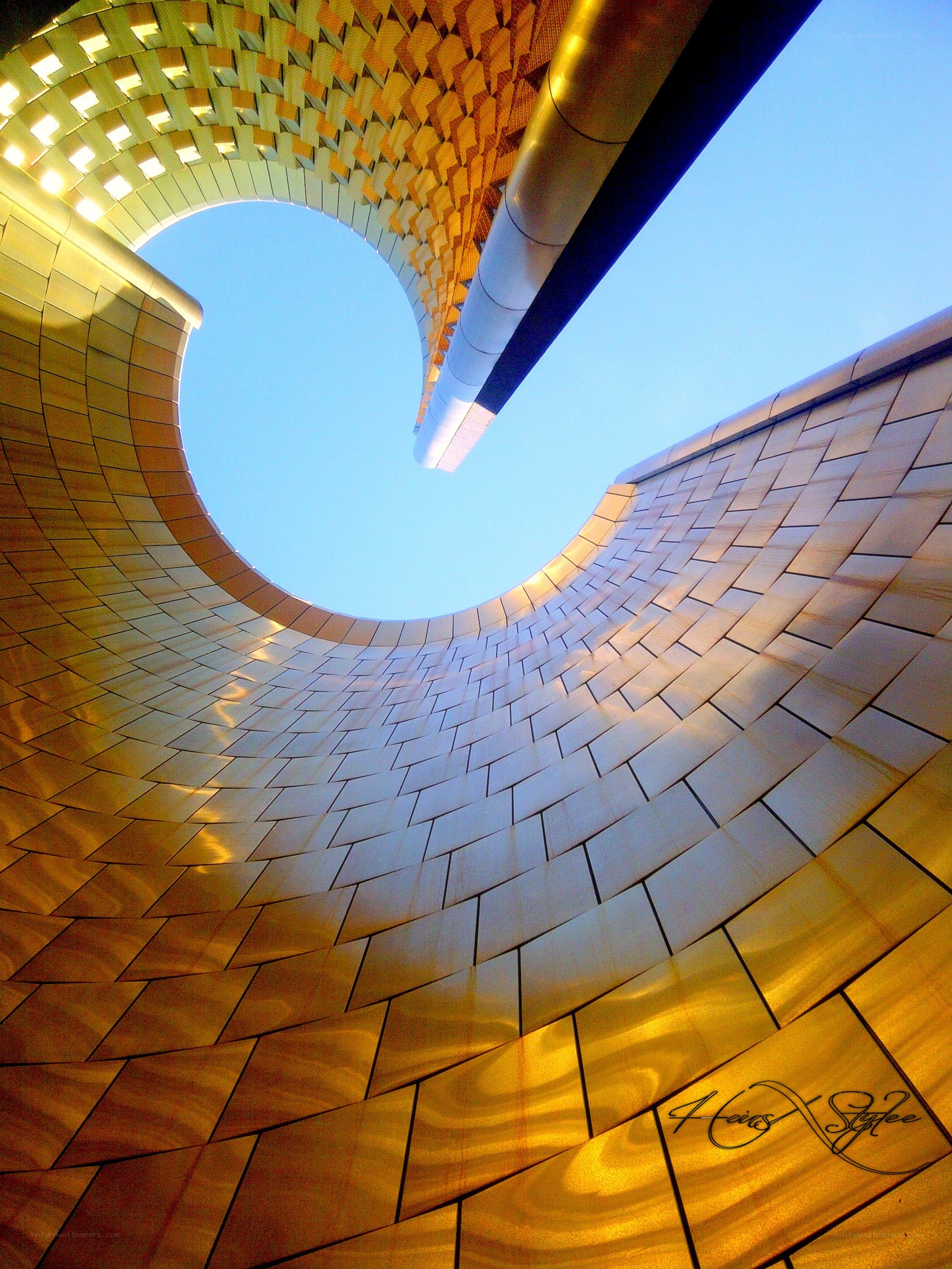 golden architectural spiral