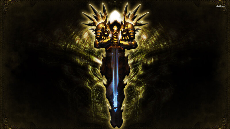 Golden Armored Figure — Black