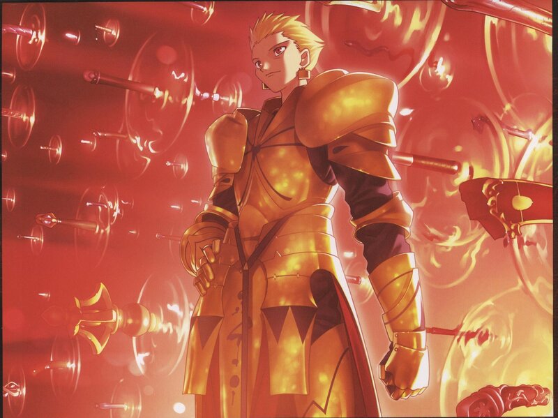 Golden-armored Knight — Red, Dramatic