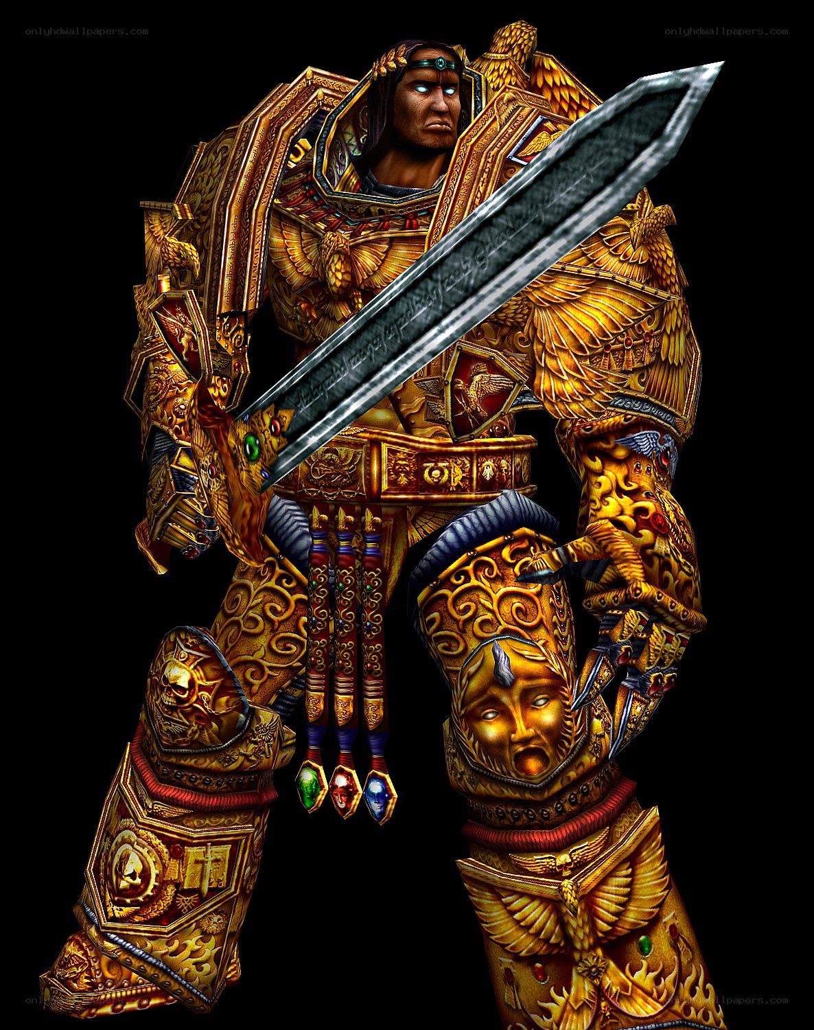 golden armored warrior