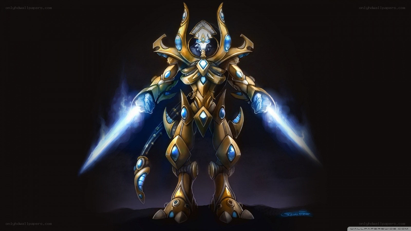 golden armored warrior