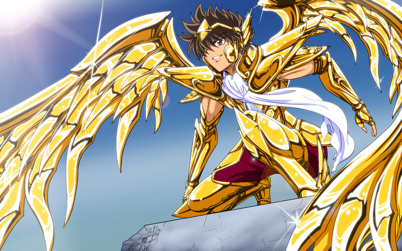 Golden Armored Warrior — Gold, Dramatic, Afternoon