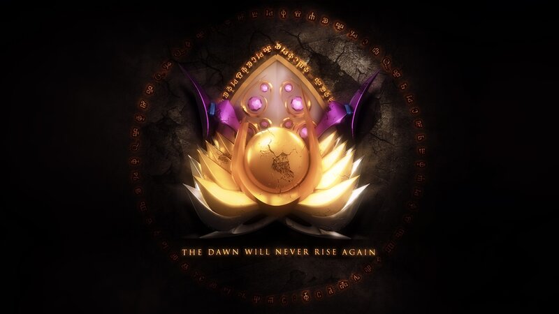 Golden Artifact with Purple Wings
