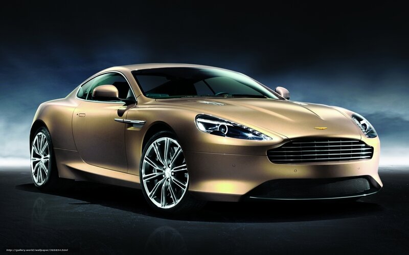 golden aston martin sports car