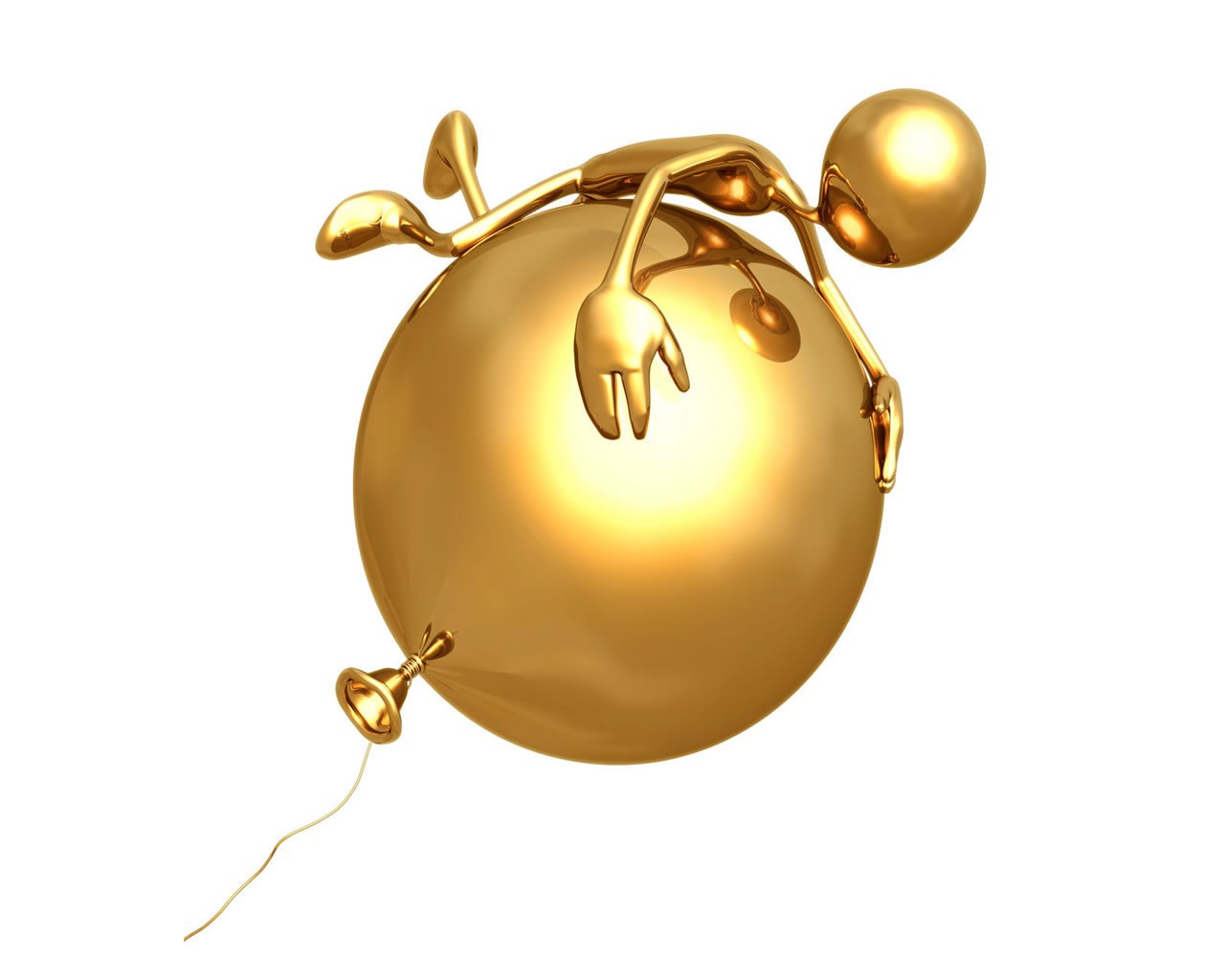golden balloon character