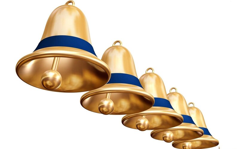 Golden Bells in Row
