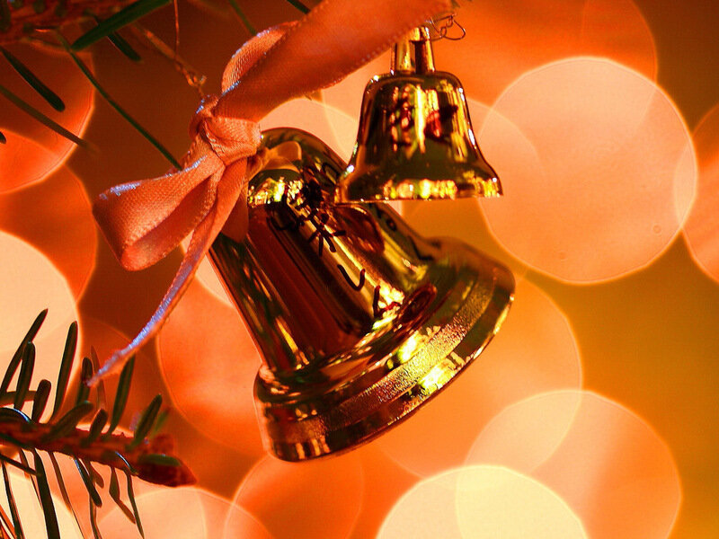 Golden Bells on Branch