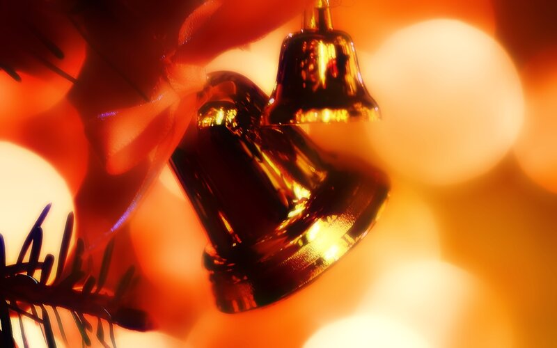 Golden Bells on Tree — Gold