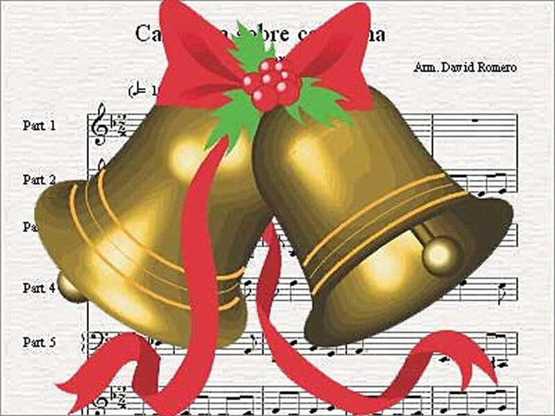 Golden Bells with Ribbon