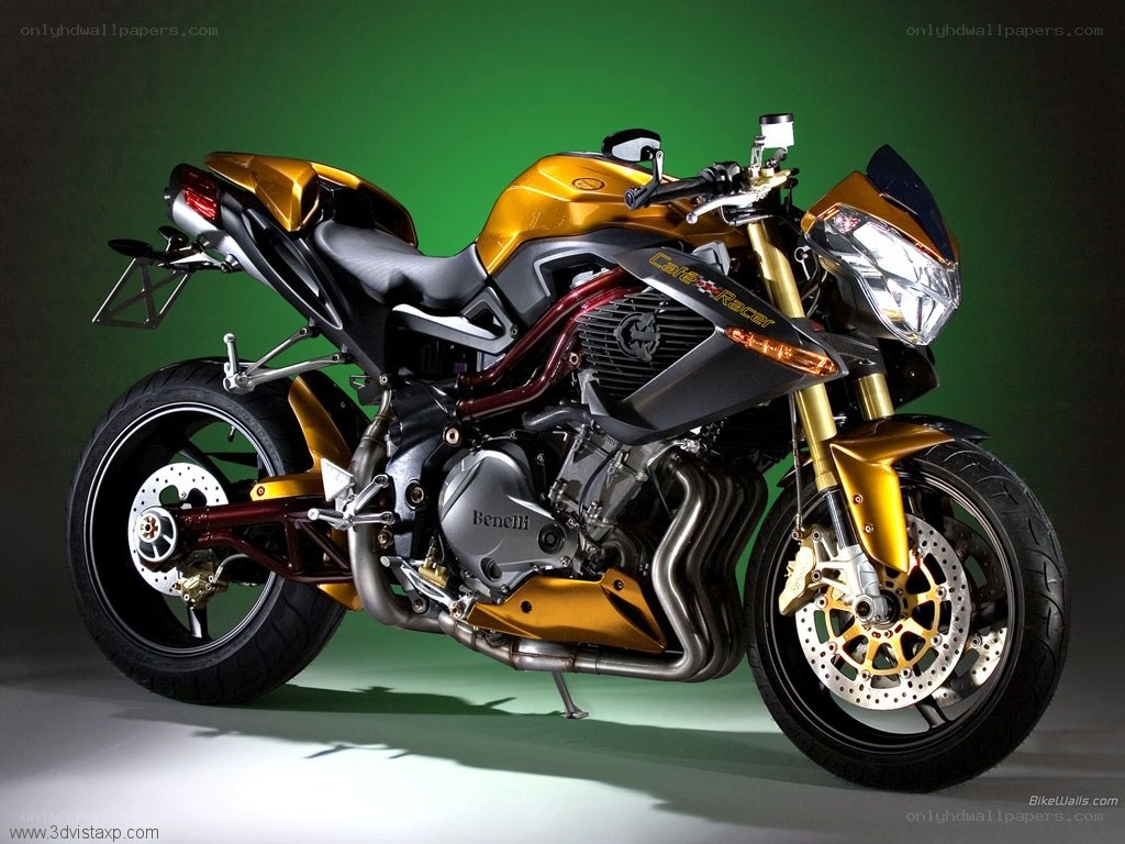golden benelli cafe racer