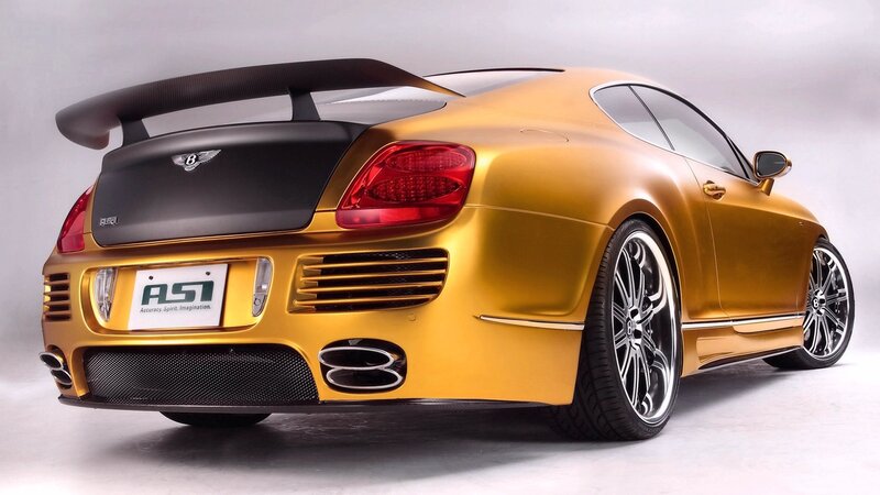 golden bentley coupe