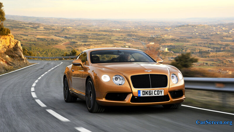 Golden Bentley Driving