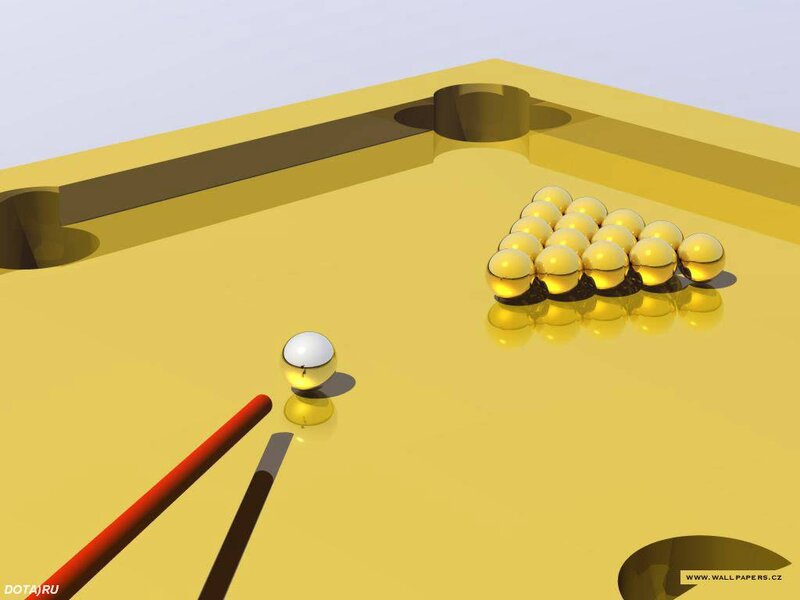 Golden Billiards Table