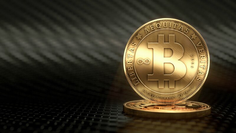 Golden Bitcoin Coin — Gold