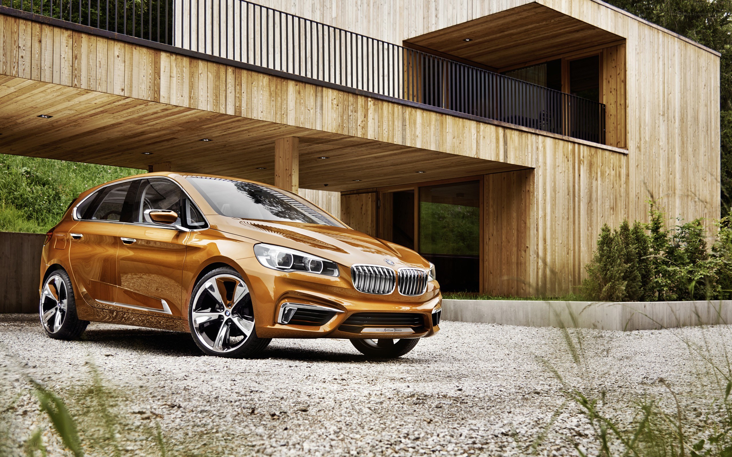 Golden BMW Concept Car