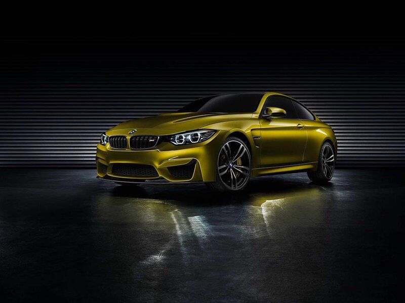 golden BMW M4 coupe