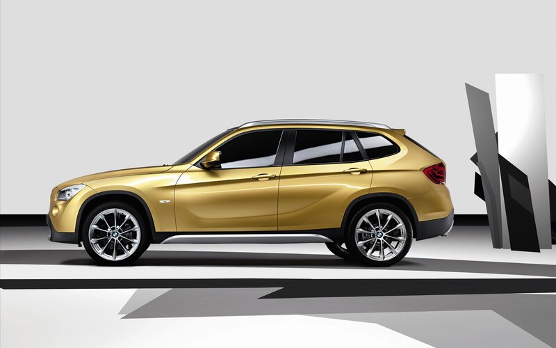 golden bmw suv concept