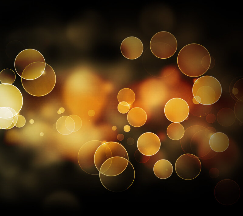 Golden Bokeh Circles — Gold