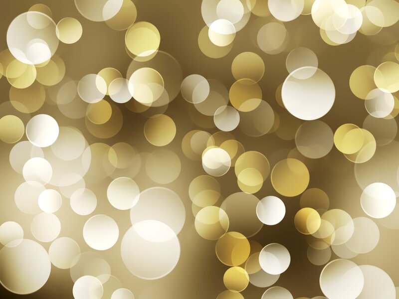 Golden Bokeh Circles — Gold, Warm