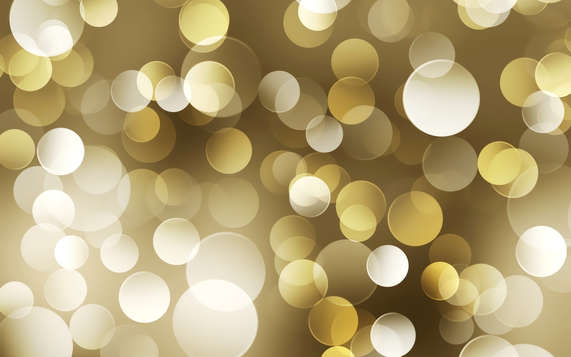 golden bokeh light circles