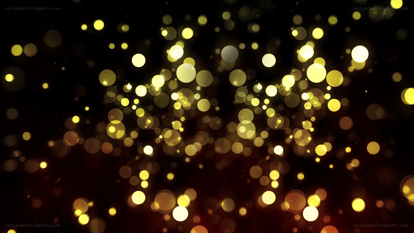 golden bokeh lights