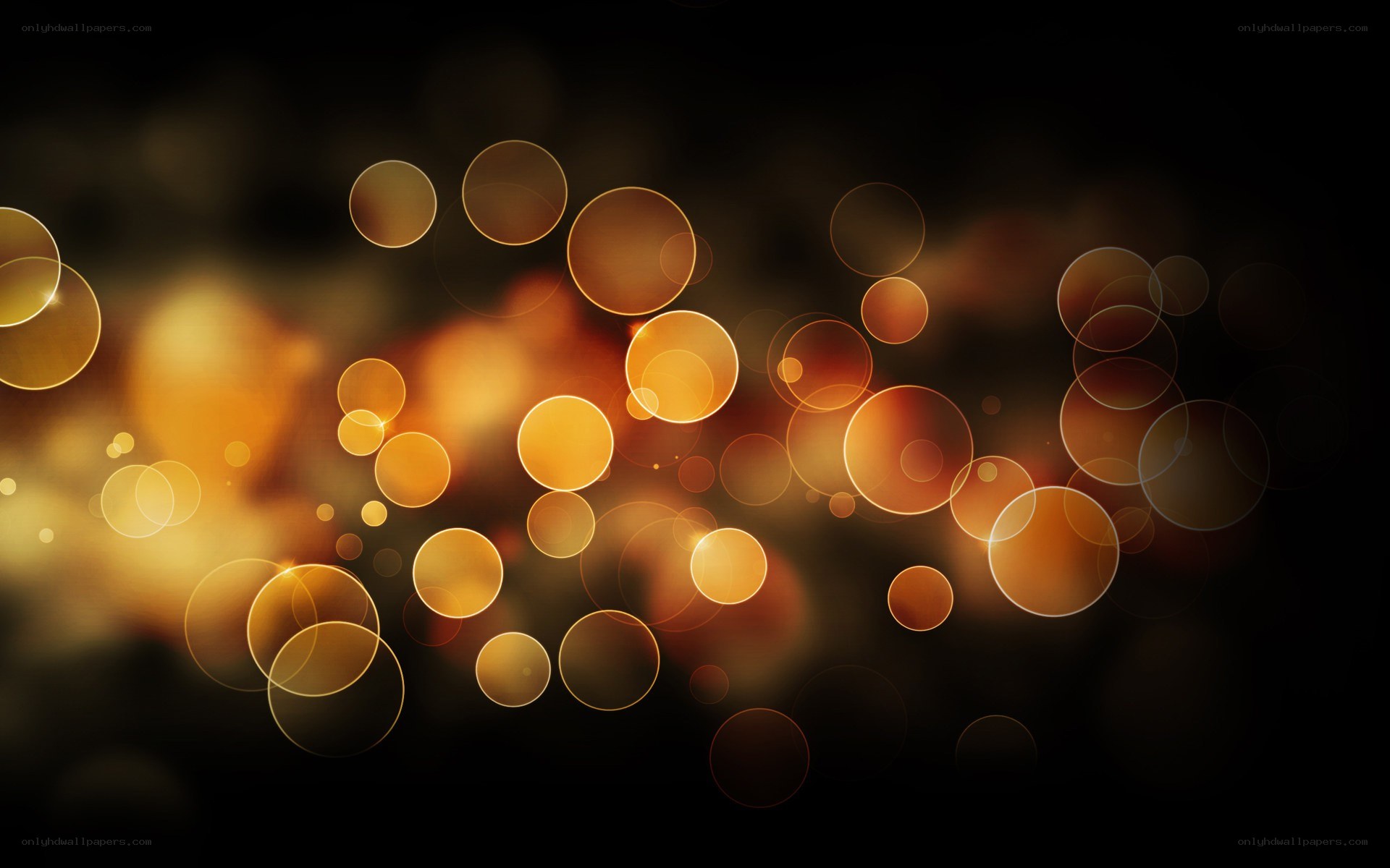 golden bokeh lights