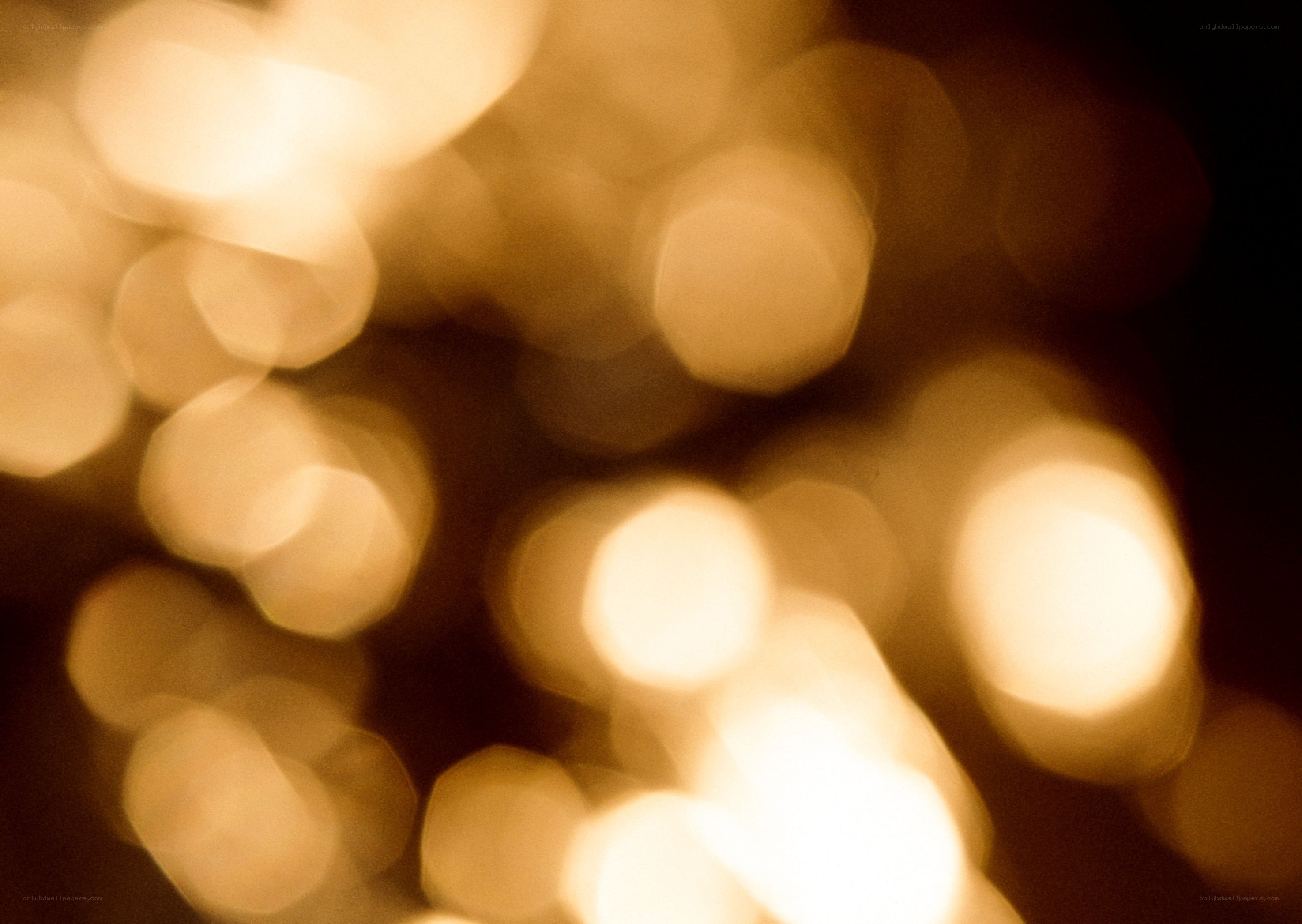 golden bokeh lights