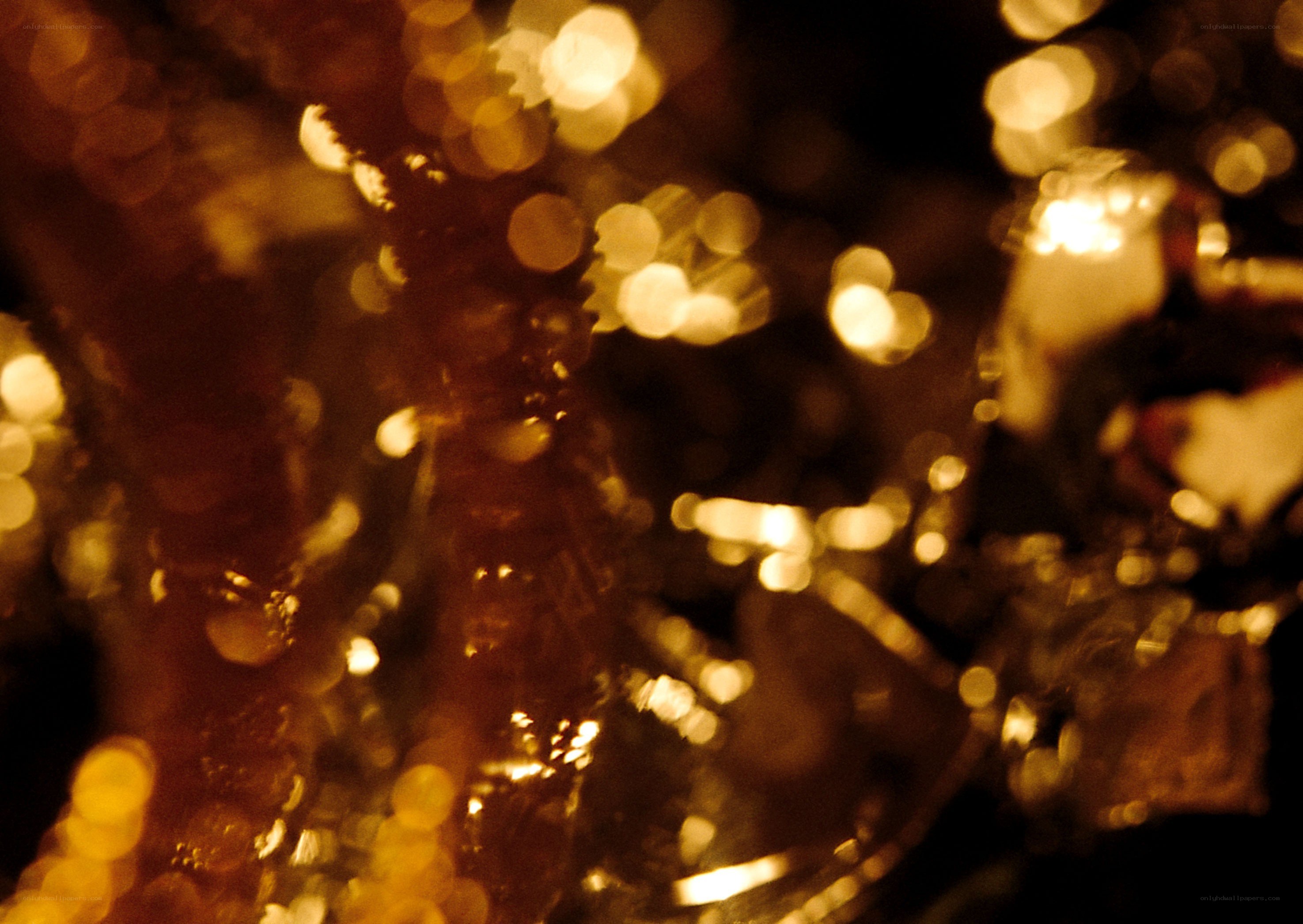golden bokeh lights
